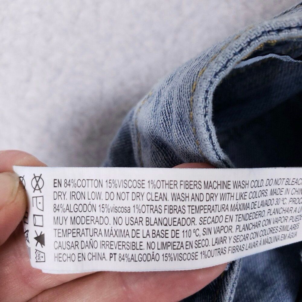 Forever 21 Cargo Jeans Size 31 Baggy Denim Y2K Skater Utility Grunge Streetwear - Picture 5 of 9